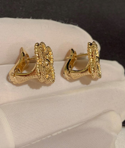 [Polaidi Jewelry]CLOVER MEDIUM 1 MOTIFS LAVA EARRINGS