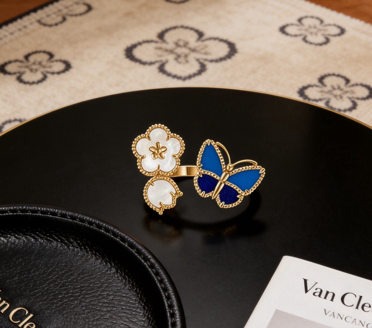 [Polaidi Jewelry]LUCKY 3 MOTIF GOLD RING