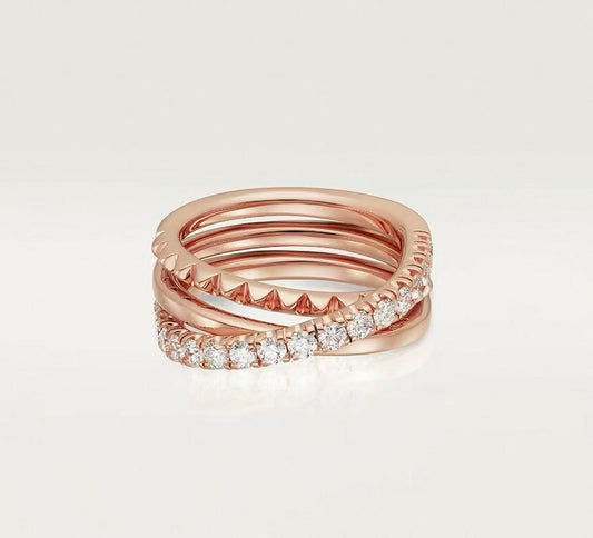 [：Polaidi Jewelry]ETINCELLE COLLECTION ROSE GOLD DIAMOND RING