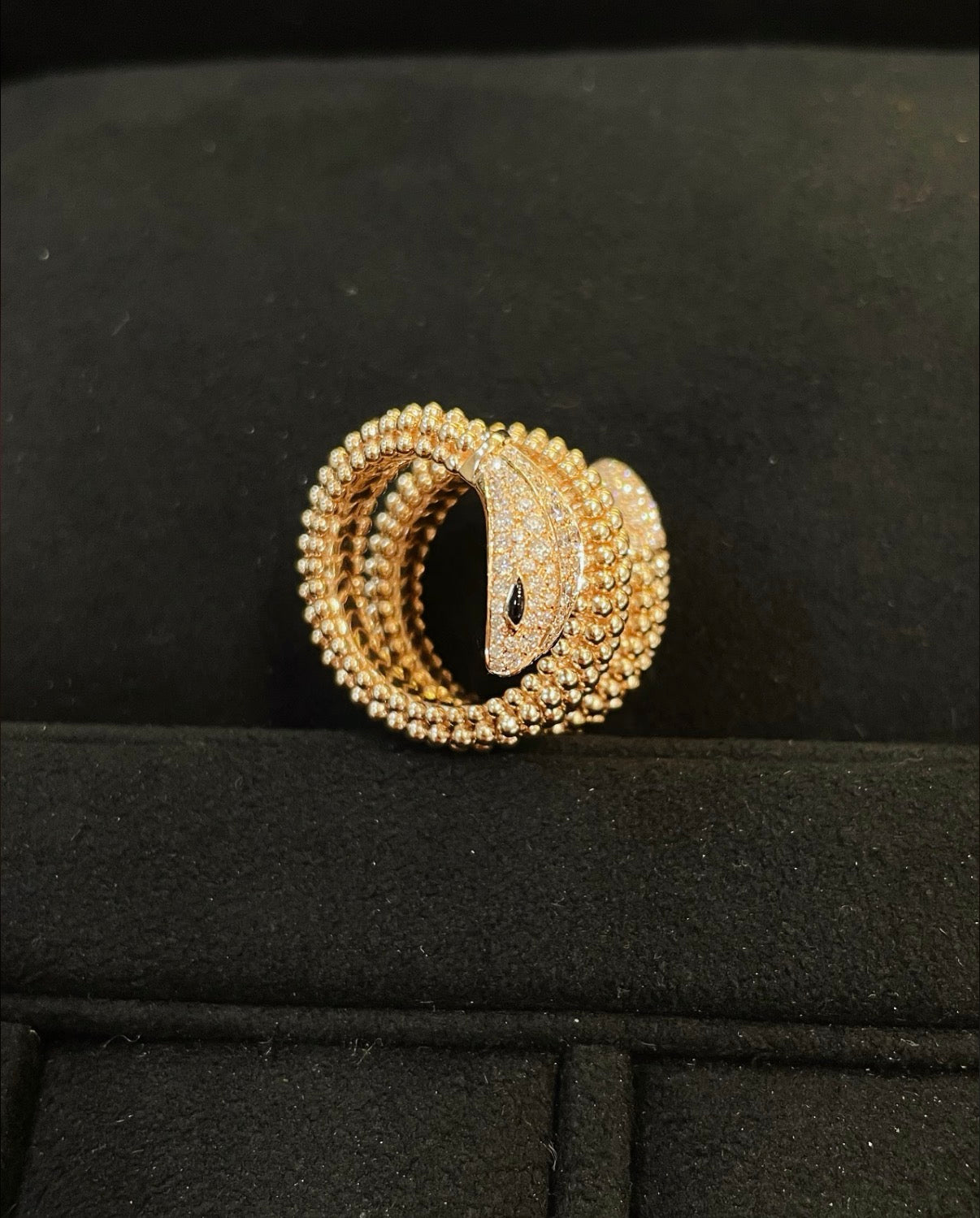[Polaidi Jewelry]SERPENTI FULL DIAMOND SNAKE RING