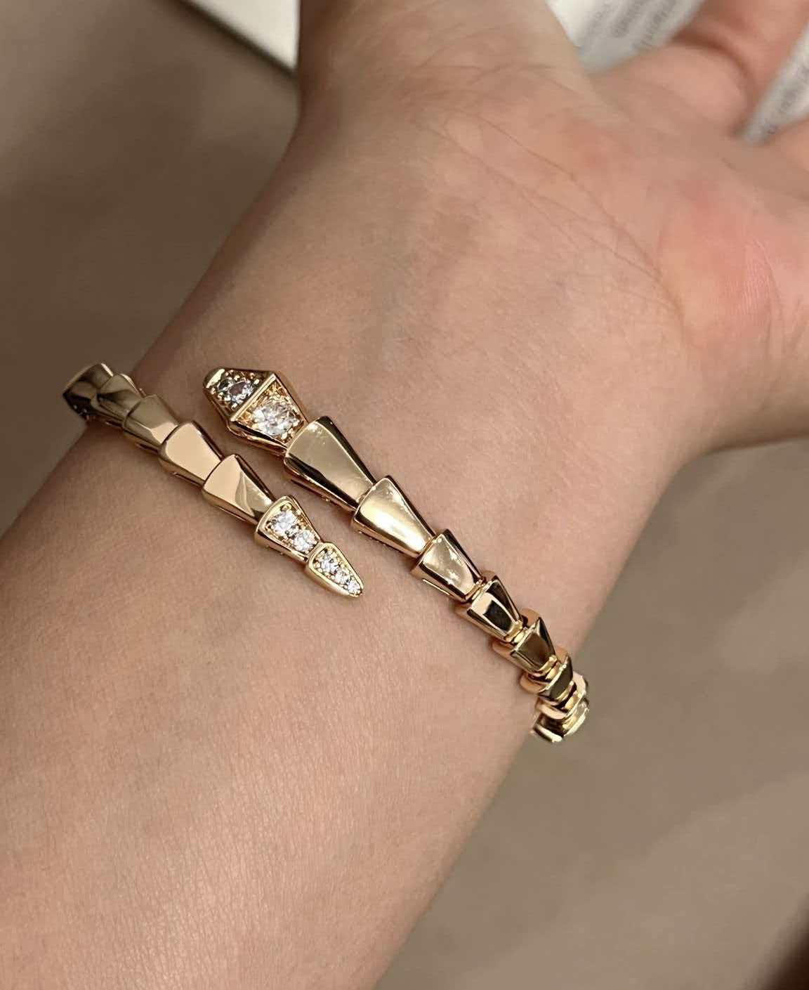 [Polaidi Jewelry]SERPENTI BRACELET DIAMONDS PINK GOLD