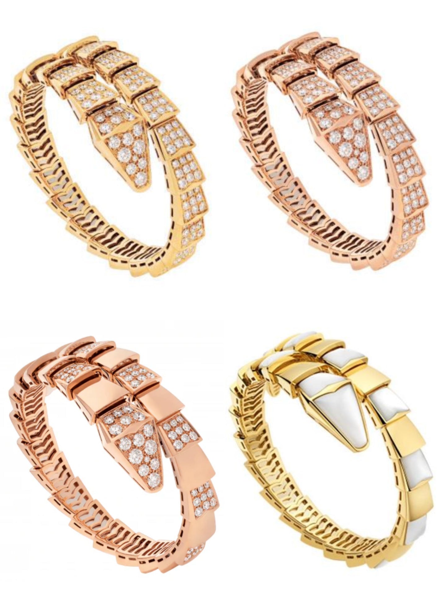 [Polaidi Jewelry]SERPENTI BRACELET 8MM GOLD DIAMOND