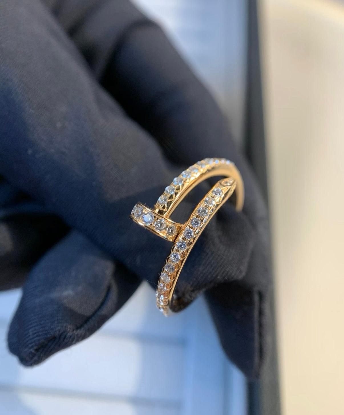 [Polaidi Jewelry]JUSTE RING 1.8MM GOLD DIAMONDS