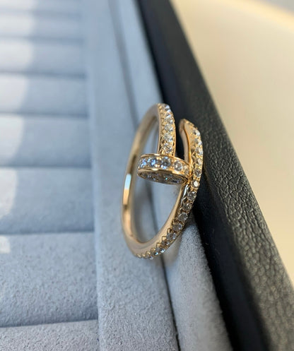 [Polaidi Jewelry]JUSTE RING 1.8MM GOLD DIAMONDS