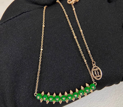 [：Polaidi Jewelry]CLASH COLLECTION AGATE CHALCEDONY STUD NECKLACE