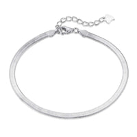 [Polaidi Jewelry ]Flat Snake Bone Chain Blade Necklace
