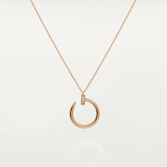 [：Polaidi Jewelry]JUSTE NECKLACE PINK GOLD