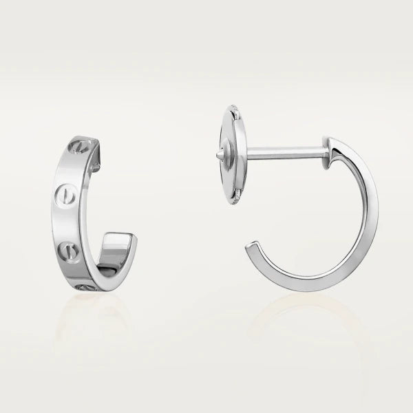 [Polaidi Jewelry]LOVE EARRINGS 2.65MM SILVER