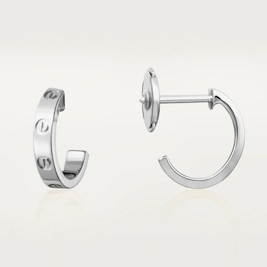 [Polaidi Jewelry]LOVE EARRINGS 2.65MM SILVER