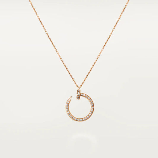 [：Polaidi Jewelry]JUSTE NECKLACE PINK GOLD DIAMONDS