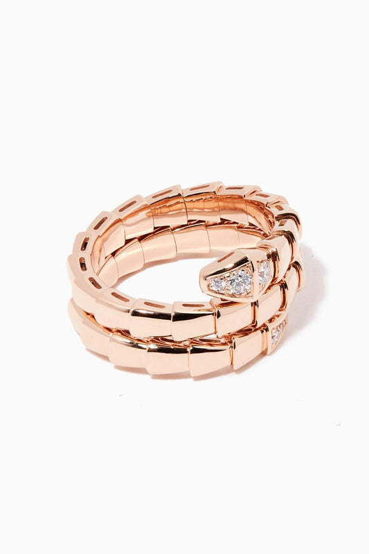 [Polaidi Jewelry]SERPENTS DOUBLE ROW DIAMOND RING