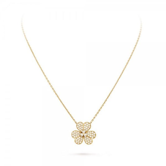 [Polaidi Jewelry]FLOWER DIAMOND NECKLACE