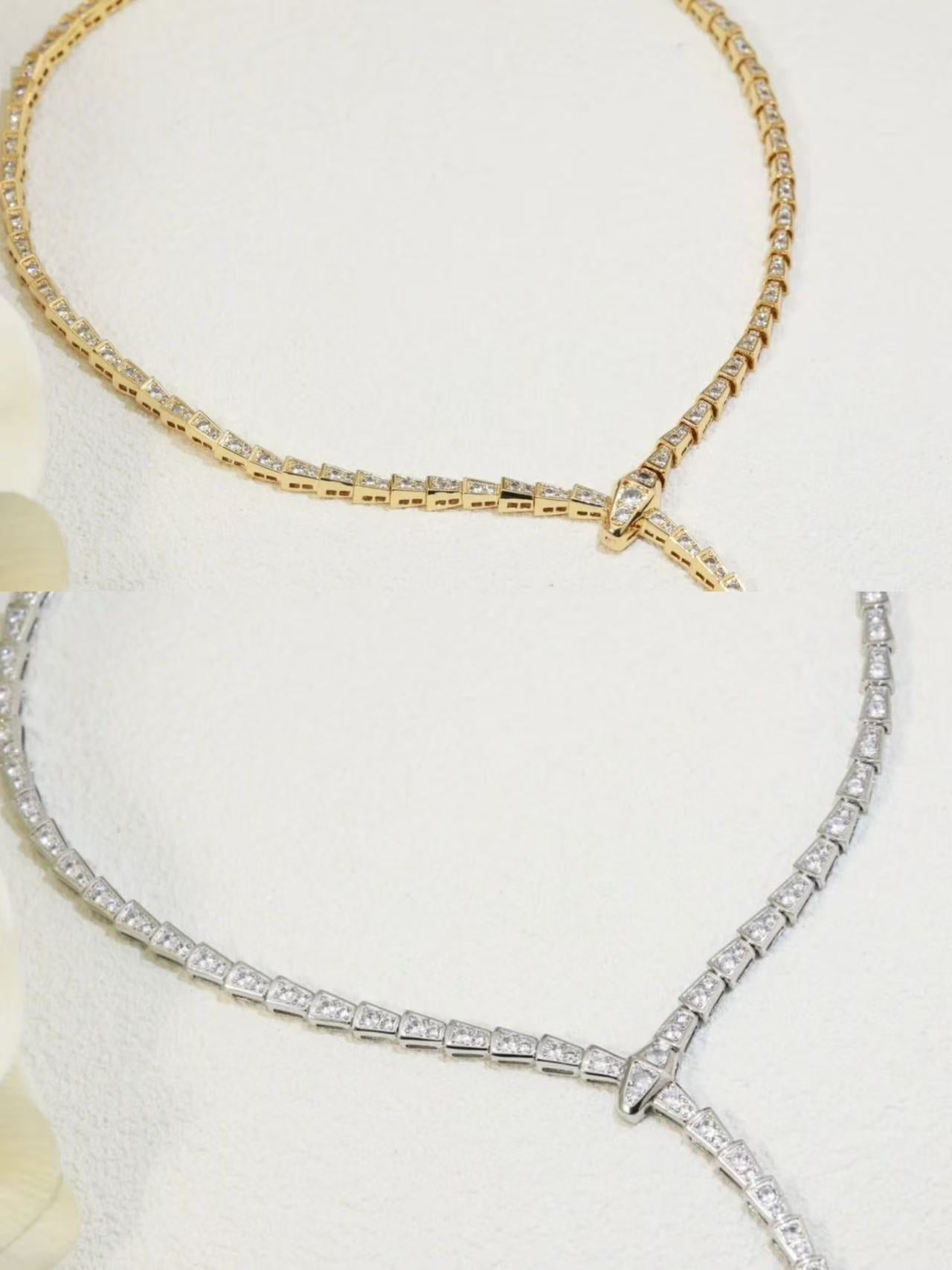 [Polaidi Jewelry]SERPENTI NECKLACE SILVER DIAMOND