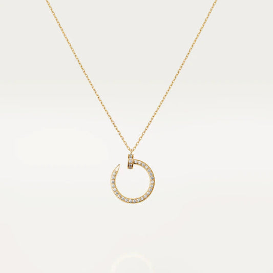 [Polaidi Jewelry]JUSTE NECKLACE GOLD DIAMONDS