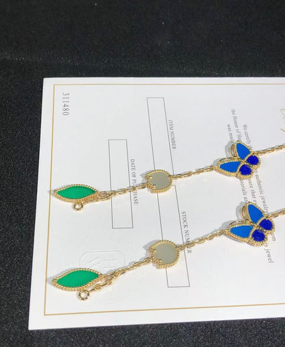 [Polaidi Jewelry]LUCKY SPRING BUTTERFLY 5 MOTIF BRACELET