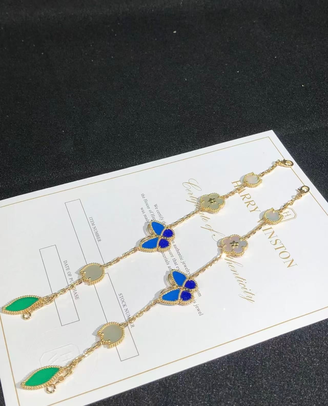 [Polaidi Jewelry]LUCKY SPRING BUTTERFLY 5 MOTIF BRACELET