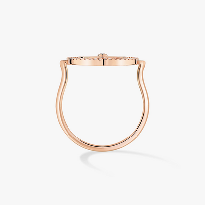 [Polaidi Jewelry]LUCKY MOVE PINK GOLD DIAMOND RING