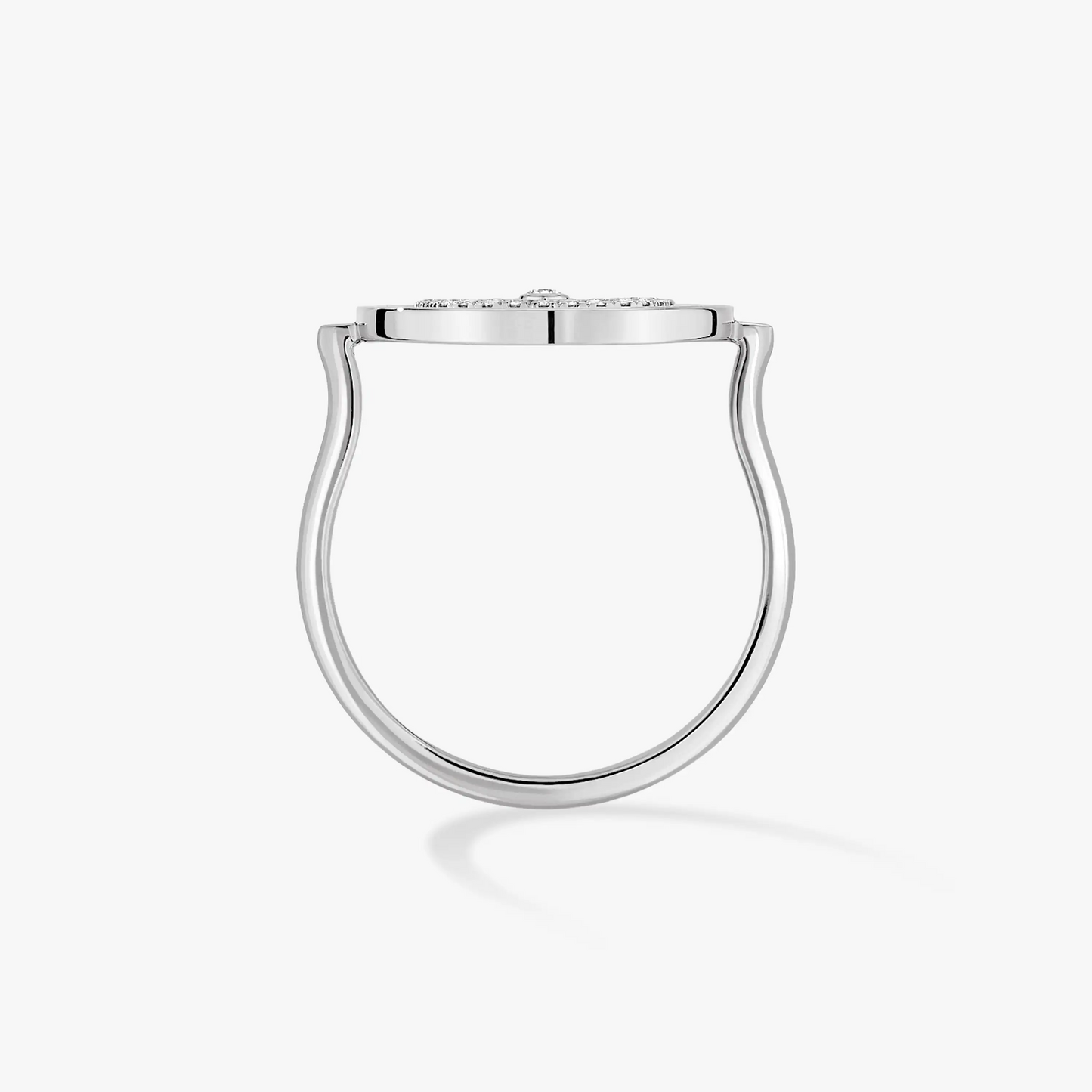 [Polaidi Jewelry]LUCKY MOVE PAVED SILVER DIAMOND RING