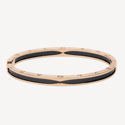 [Polaidi Jewelry]ZERO 1 PINK GOLD WITH BLACK CERAMIC BRACELET