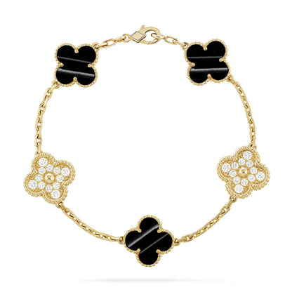 [Polaidi Jewelry] クローバー5モチーフ パルサーストーンブレスレットコレクション