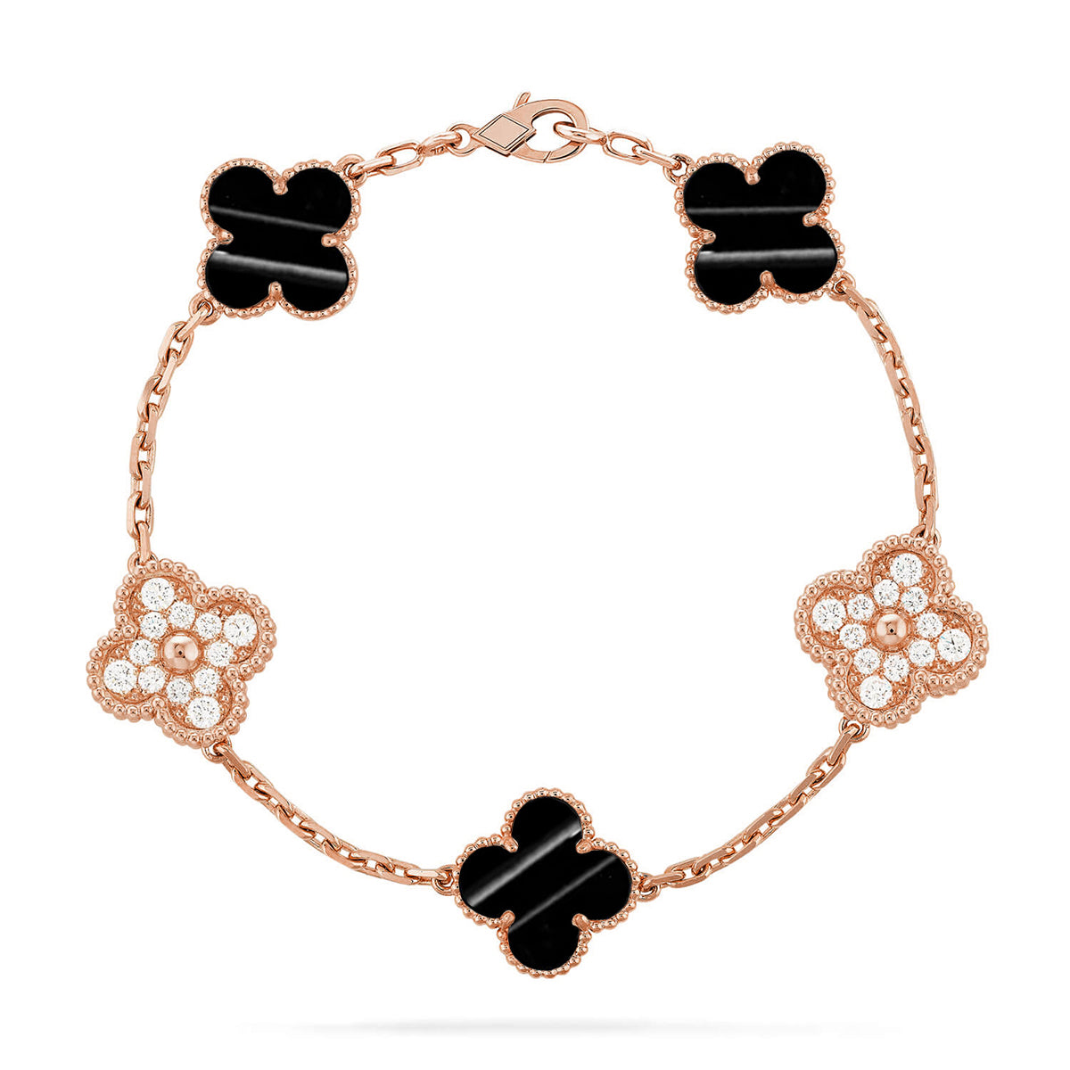 [Polaidi Jewelry] クローバー5モチーフ パルサーストーンブレスレットコレクション