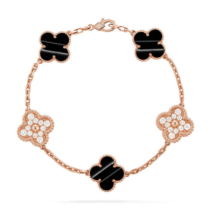 [Polaidi Jewelry] クローバー5モチーフ パルサーストーンブレスレットコレクション