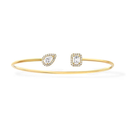 [Polaidi Jewelry]JONC FLEX MY TWIN TOI & MOI SILVER DIAMOND BRACELET