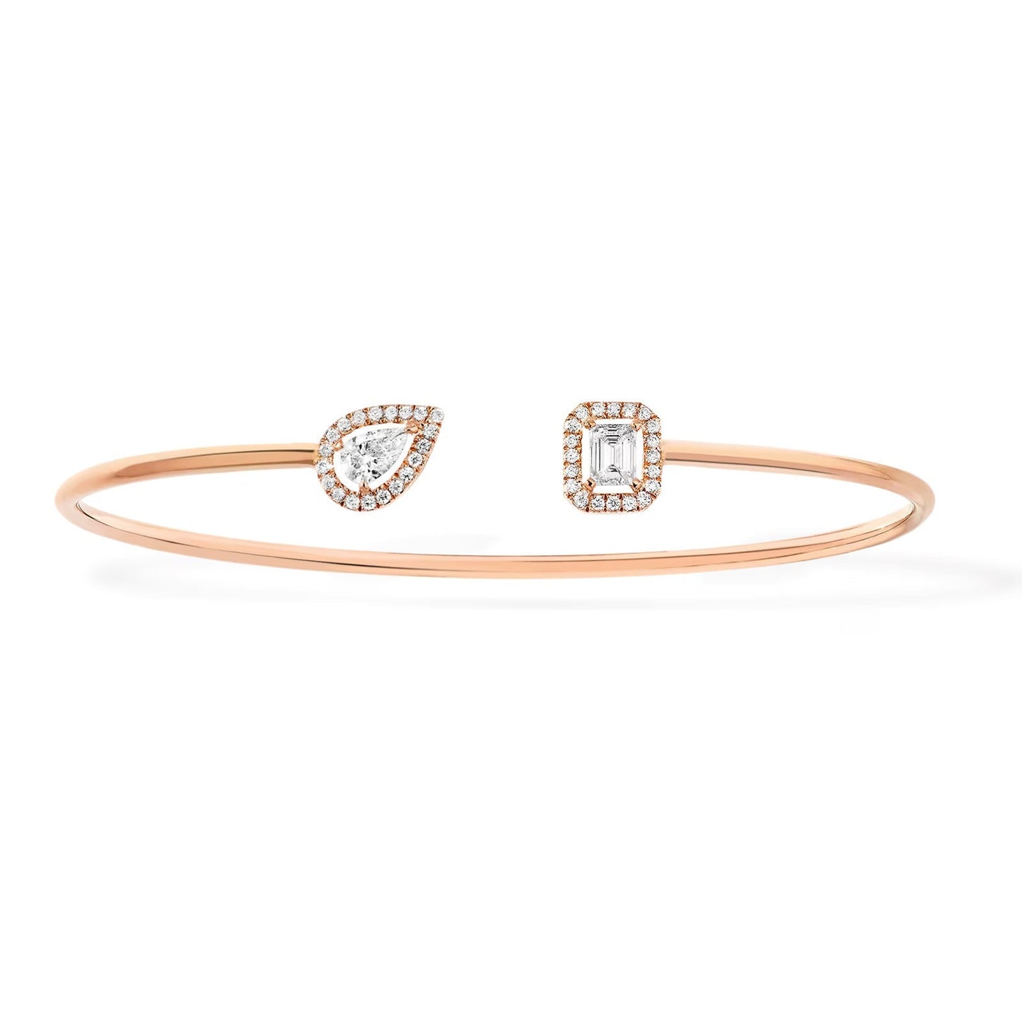 [Polaidi Jewelry]JONC FLEX MY TWIN TOI & MOI SILVER DIAMOND BRACELET