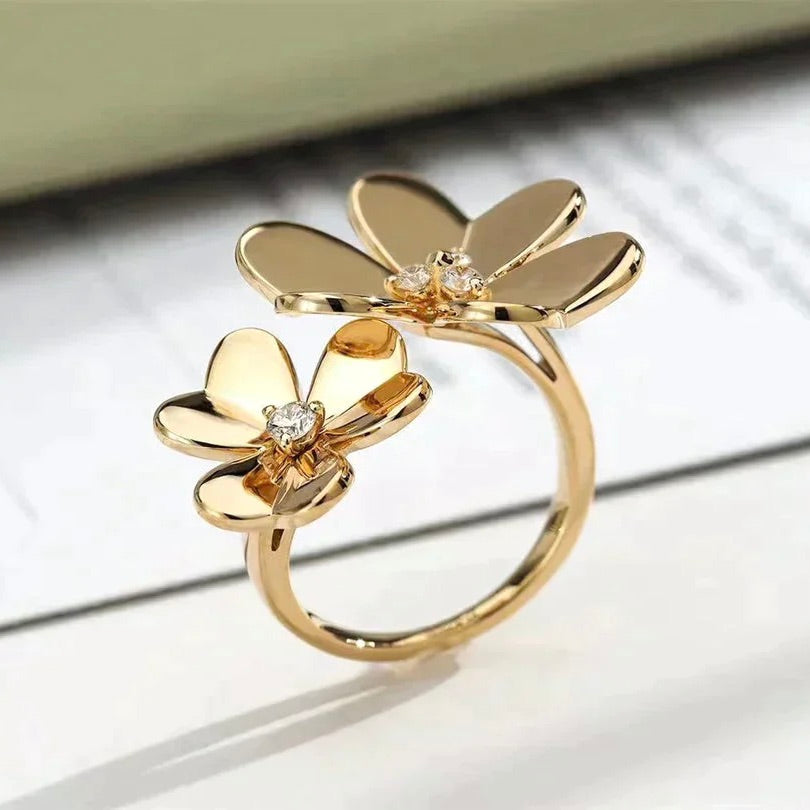 [：Polaidi Jewelry]CLOVER COMOS GOLD DIAMOND RING