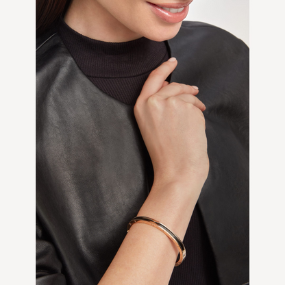 [Polaidi Jewelry]ZERO 1 PINK GOLD WITH BLACK CERAMIC BRACELET