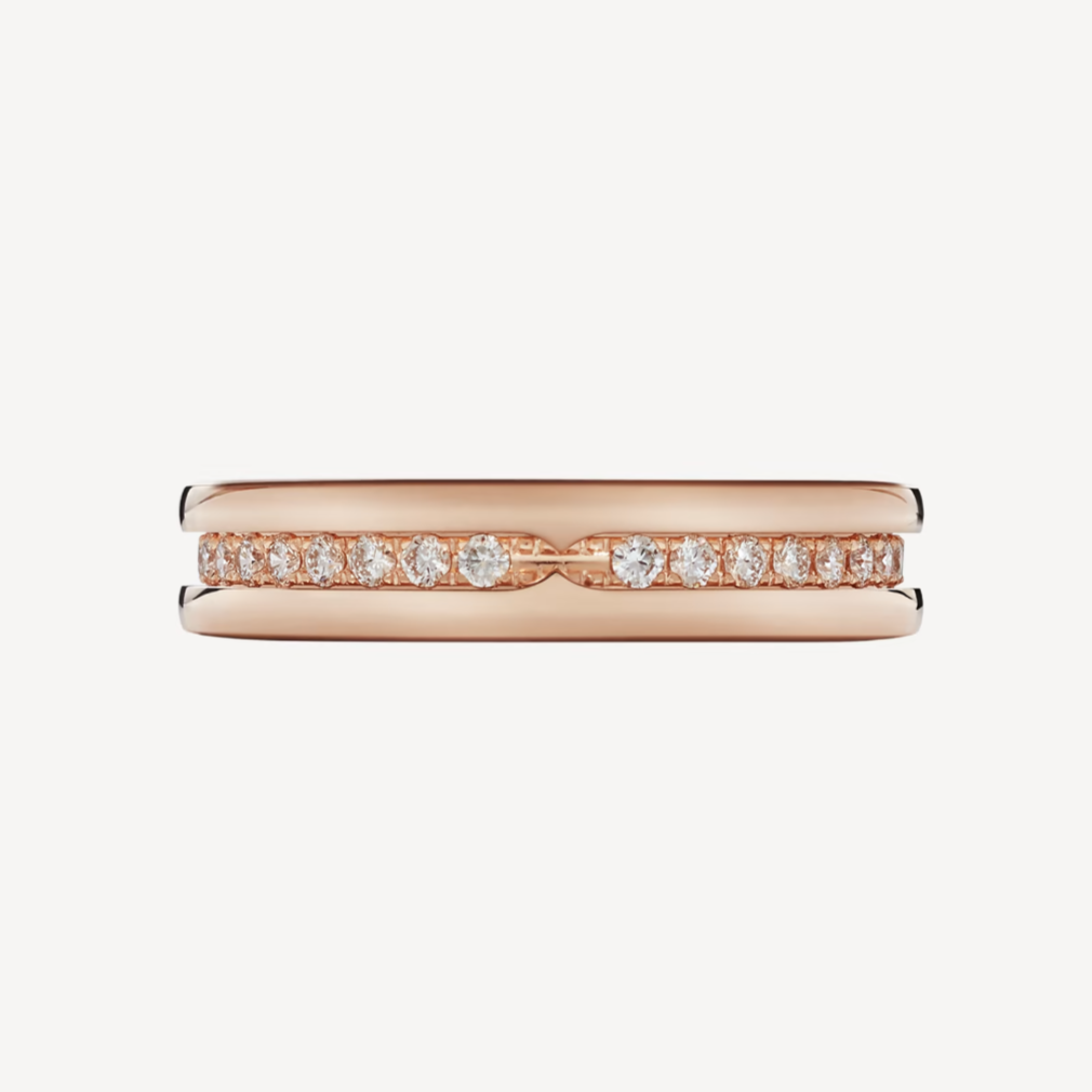 [Polaidi Jewelry]ZERO 1 ONE-BAND PAVED DIAMONDS ON THE SPIRAL RING
