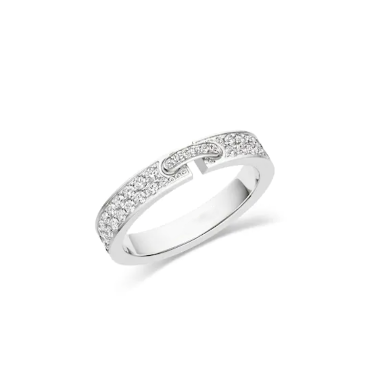 [：Polaidi Jewelry]ALLIANCE LIENS VIDENCE PAVED DIAMOND 4MM RING