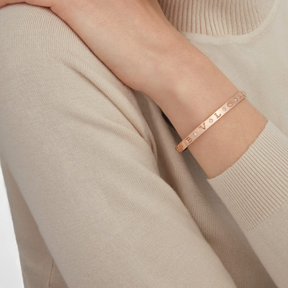 [Polaidi Jewelry]ZERO 1 PINK GOLD 12 DIAMONDS BRACELET