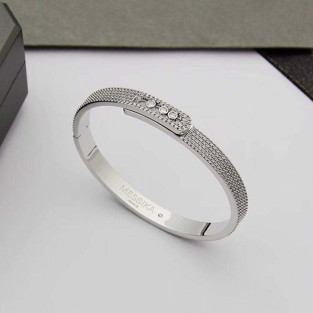 [Polaidi Jewelry]Move Noa Full Pav¨¦ Diamond Bangle Bracelet