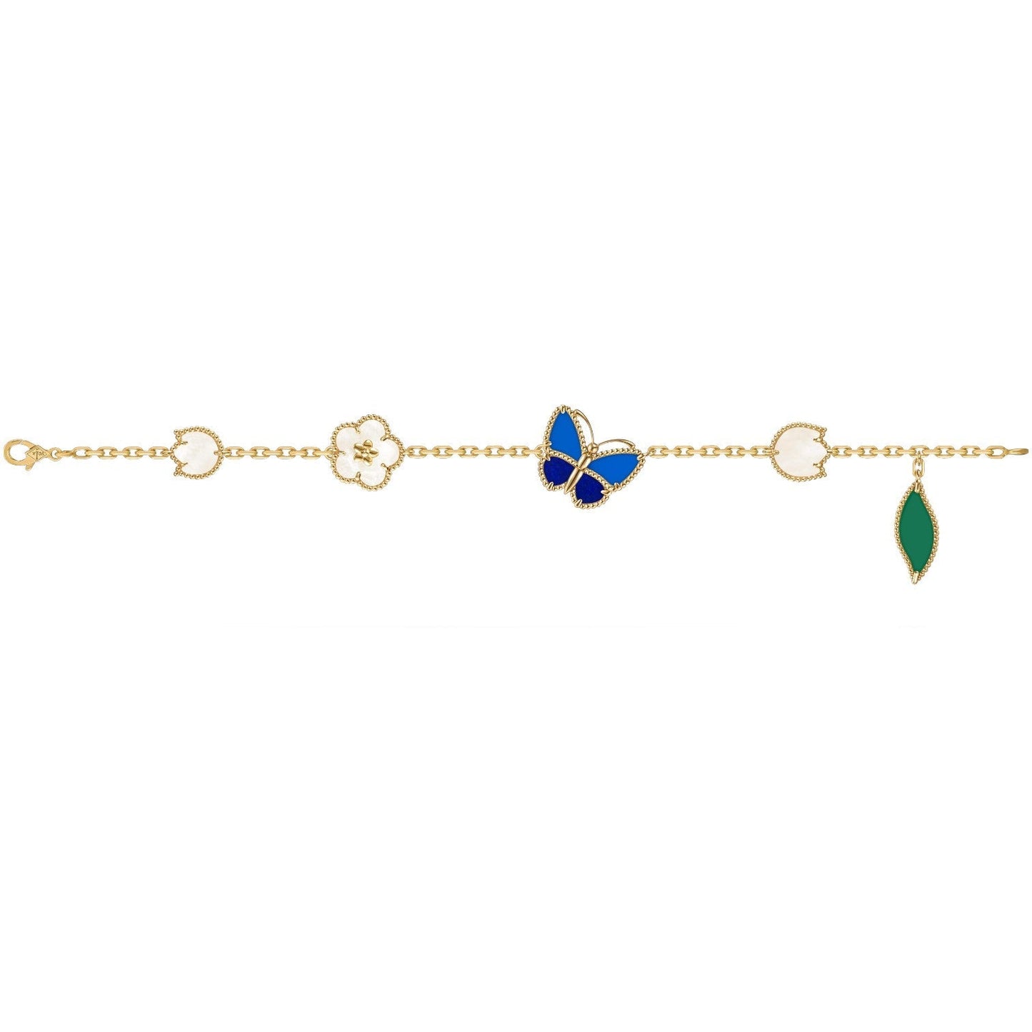 [Polaidi Jewelry]LUCKY SPRING BUTTERFLY 5 MOTIF BRACELET