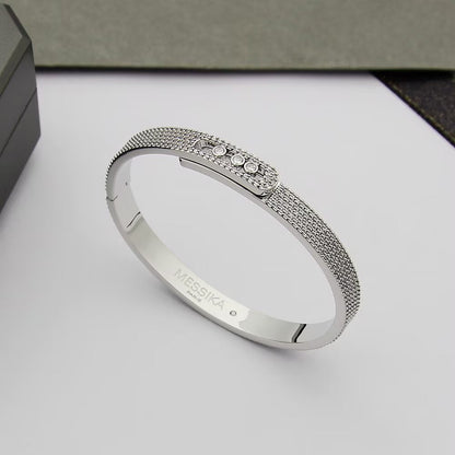 [Polaidi Jewelry]Move Noa Full Pavé Diamond Bangle Bracelet