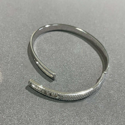 [Polaidi Jewelry]Move Noa Rose Gold Pav¨¦ Diamond Bangle Bracelet