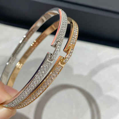 [Polaidi Jewelry]LIENS VIDENCE DIAMOND PAVED BRACELET