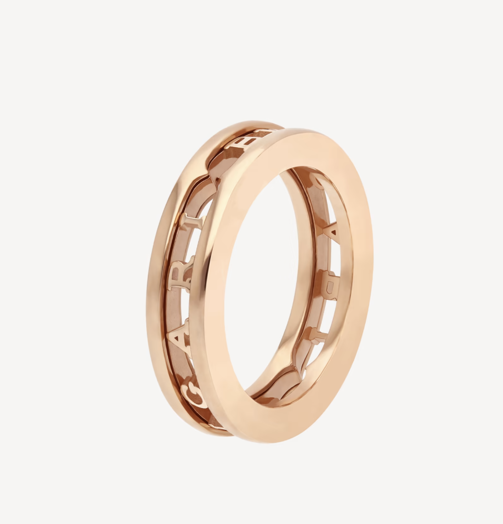 [Polaidi Jewelry]ZERO 1 ONE-BAND WITH OPENWORK LOGO SPIRAL RING