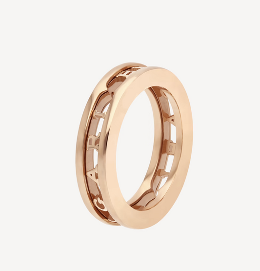 [Polaidi Jewelry]ZERO 1 ONE-BAND WITH OPENWORK LOGO SPIRAL RING
