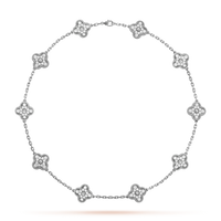 [Polaidi Jewelry ]CLOVER 10 MOTIFS DIAMOND NECKLACE