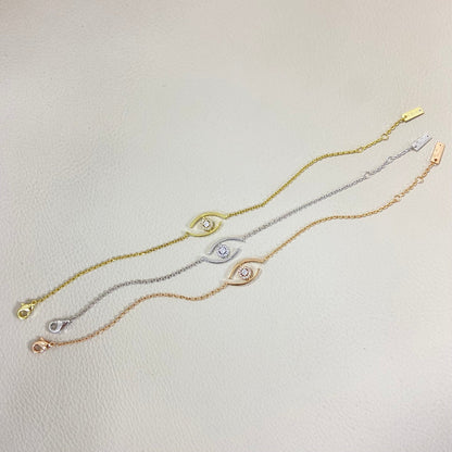 [Polaidi Jewelry]Lucky Eye Pave-Set Diamond Bracelet