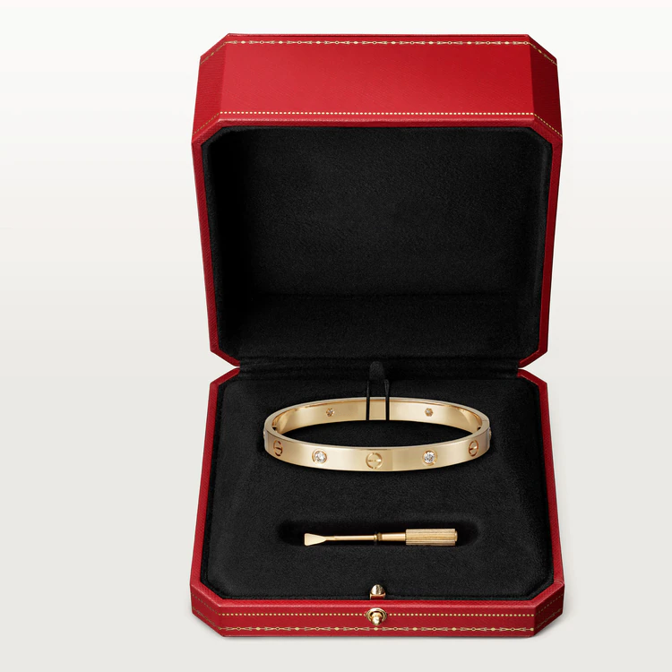 [Polaidi Jewelry]LOVE BRACELET 6.1MM 4 DIAMONDS