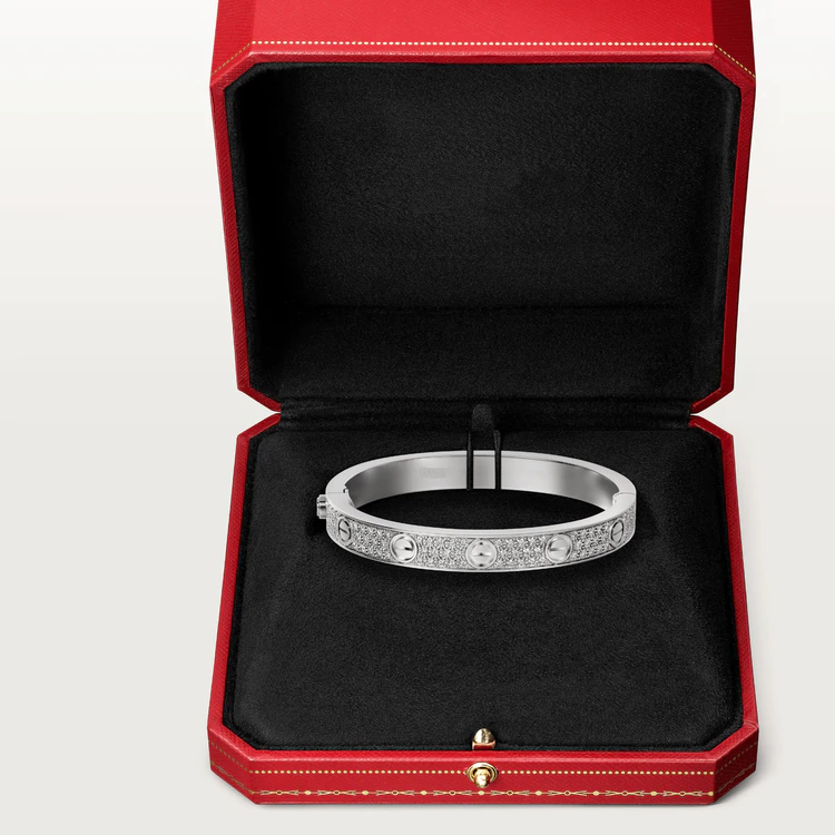 [Polaidi Jewelry]LOVE BRACELET 6.1MM DIAMOND-PAVED