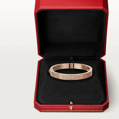 [：Polaidi Jewelry]ラブブレスレット 6.1MM ダイヤモンドパヴェ