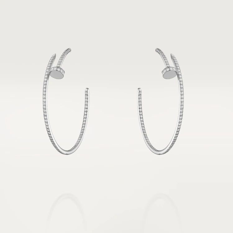 [：Polaidi Jewelry]JUSTE EARRINGS FULL DIAMONDS 1.8MM