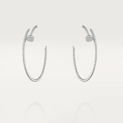 [Polaidi Jewelry]JUSTE EARRINGS FULL DIAMONDS 1.8MM