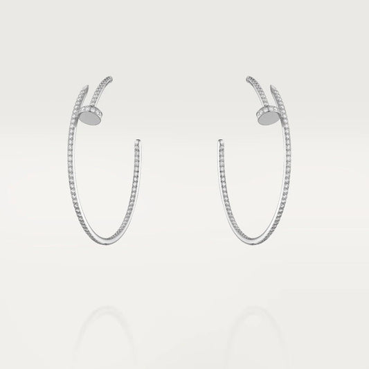 [Polaidi Jewelry]JUSTE EARRINGS FULL DIAMONDS 1.8MM