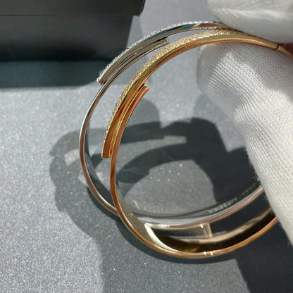 [Polaidi Jewelry]Move Noa Rose Gold Pav¨¦ Diamond Bangle Bracelet