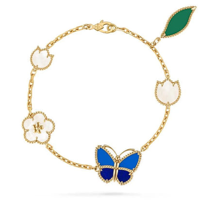 [Polaidi Jewelry]LUCKY SPRING BUTTERFLY 5 MOTIF BRACELET